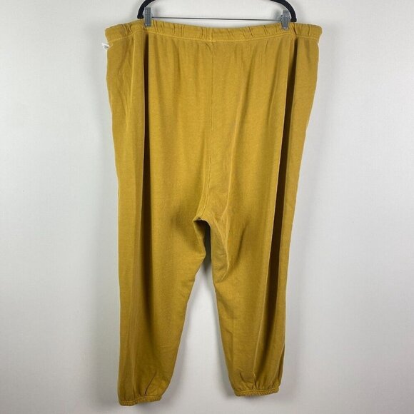 Old Navy Jogger Sweatpants Size 4X Yellow Cinch Drawstring High Rise - Picture 4 of 11